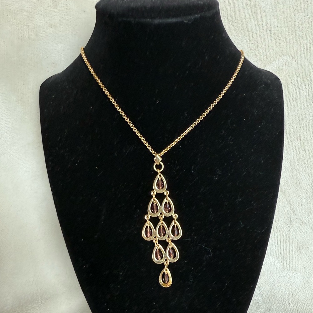 Vera Bradley Gold Chandelier Necklace